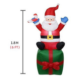 Bolsa Inflable De Regalo Inflable De Papá Noel 1.8