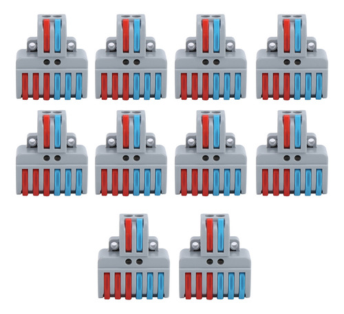 10* Bloques Terminales 2entradas 6salidas Cableado Eléctrico