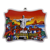 Porta Chave De Parede  Rio De Janeiro Cristo Gift Mdf 