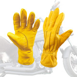 Guantes Largo  Biker Retro De Moda 100% Piel Motociclista