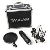 Micrófono De Estudio Tascam Tm-280 Con Funda Antichoque