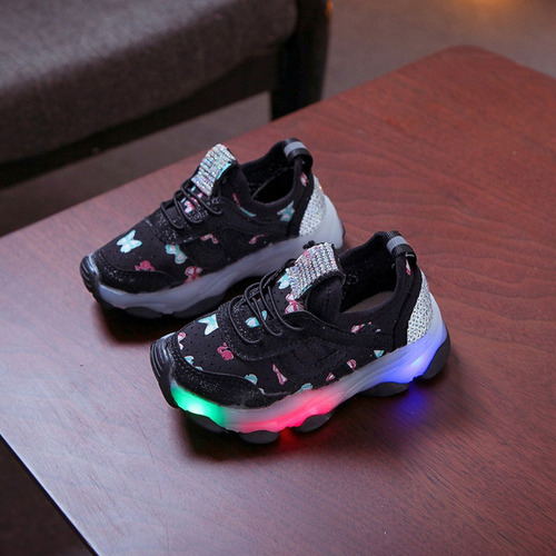 Zapatillas Deportivas Luminosas Crystal Led Para Niños Y Niñ