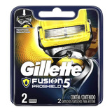 Lâmina Para Barbeador Gillette Fusiun 5 Proshield Com 2 Un.