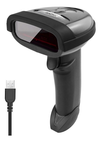 Lector Codigo De Barras Gadnic 1d Inalambrico Receptor Usb Color Negro