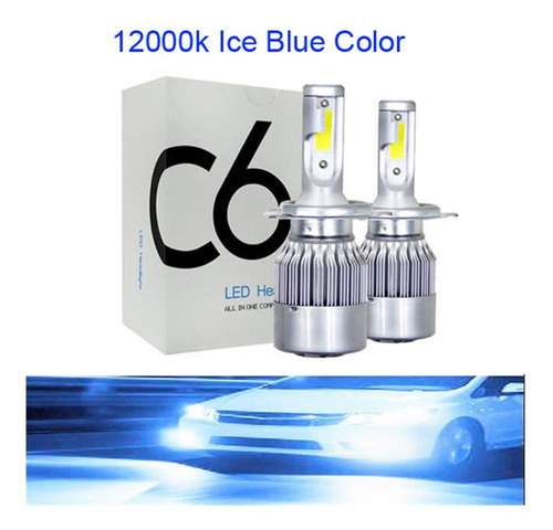 Coche 3000k 6000k H7 Color Dual H4 Led Bulbo Faro Blanco