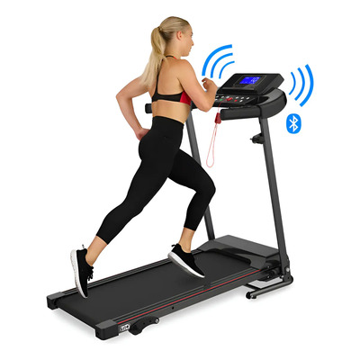 Caminadora Eléctrica Tio Pro Max Plegable Profesional Color Negro con acabados Rojos | Meses sin interés