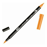 Tombow Marcador Doble Con Punta De Brocha 020 -, Ocre Dorado