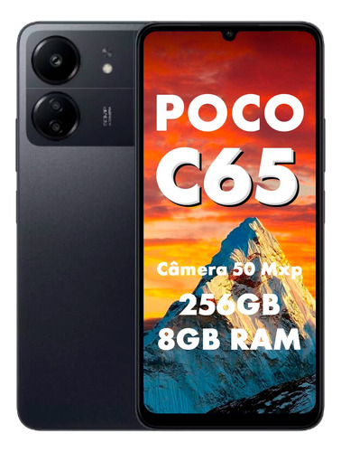  Xiaomi Poco C65 Dual Sim 256 Gb Midnight Black 8 Gb Ram