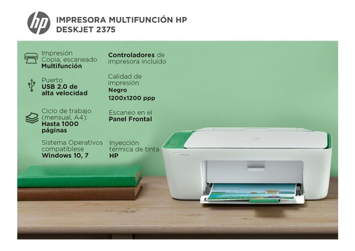 Impresora Multifuncional Hp Deskjet Ink Advantage 2375