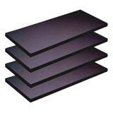 Kit 4 Prateleiras 1,50mt X 0,30mt Preto Mdf 15mm Decoração