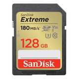 Cartão De Memória Sandisk Sdxc Extreme 128gb 180 Mb/s