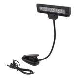 Clip Recargable Usb En Lámpara De 10 Led Para Atril Que