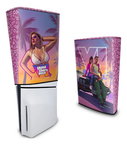 Capas Playstation 5 Slim Vertical Com Disco