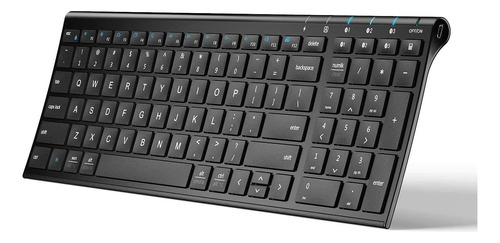 Teclado Bluetooth Recargable Para Pc | Negro / Iclever