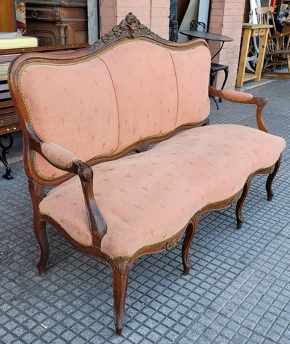 Sofa Sillon Antiguo Frances Lxv Madera Maciza Tapizado