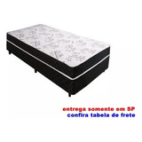 Cama Box Solteiro Conjugada Espuma 88 X 1,88 Diversas Cores