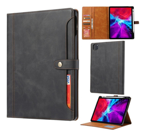 Funda De Piel Con Tapa Horizontal Para iPad Pro De 12 9 PuLG