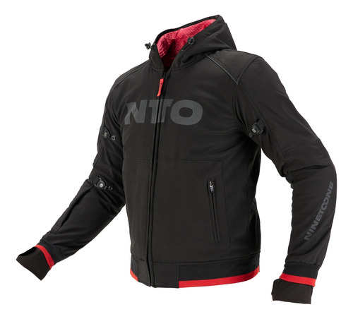 Campera Ninetoone Moto Protecciones Abrigo Zip Hoodie