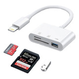 Lector Memoria Sd Tf Usb Otg Para iPhone iPad Garantía 1 Año