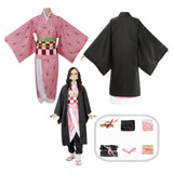 Cosplay Nezuko Kimono Disfraz Anime Demon Slayer