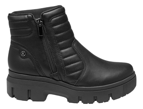 Bota Feminina Kolosh Salto Grosso Cano Curto Casual Conforto