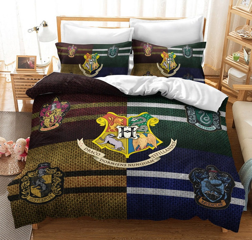 Harry Potter - Juego De Funda De Edredón, Funda De Almohada