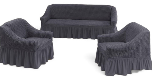 Juego Fundas Sillon Turca Sofa Living 1+1+3 Elasticada