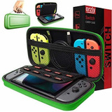 Funda De Transporte Para Nintendo Switch De Eva Color Verde