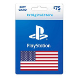 Tarjeta Psn Gift Card 75 Usd Usa | Ps3 | Ps4 | Ps5