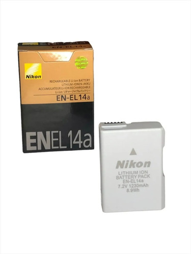 Bat-eria Nikon En-el14a D5300 D5200 D5100 D3300 D3200 Nova