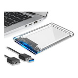 Case Para Hd Usb 3.0 6gbps Transparente Sata Ssd Fy-448