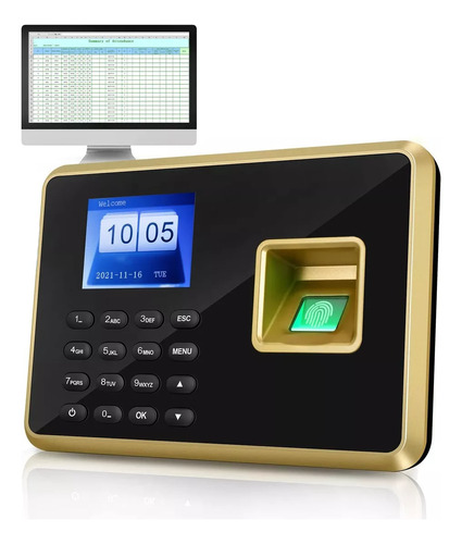 Reloj Checador Digital Huella Biometrico No Usa Software Usb