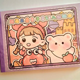 Libro 5o Pág Stickers Kawaii Cute Papel Washi Journaling