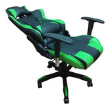 Silla Pc Gamer Escritorio 06 Verde 2 Almohadones 150k