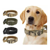 Collar Tactico Militar Perro Ajustable C/asa D Entrenamiento