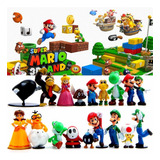 18 Pcs Super Mario Bros Pvc Figuras De Acción Juguetes Luigi