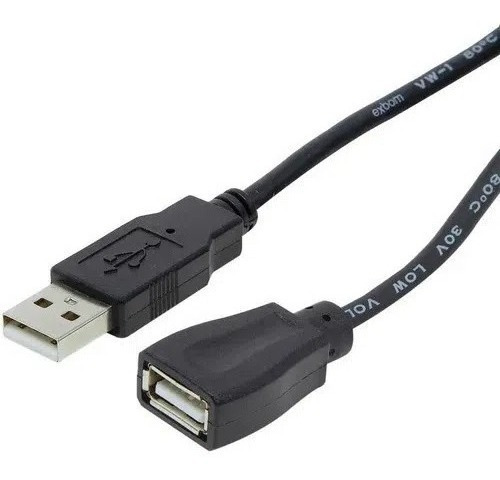 Cabo Extensor Usb 2.0 Am X Af - 1,50mts Cor Preto