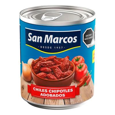 Chipotles San Marcos Adobados Enteros 215 G