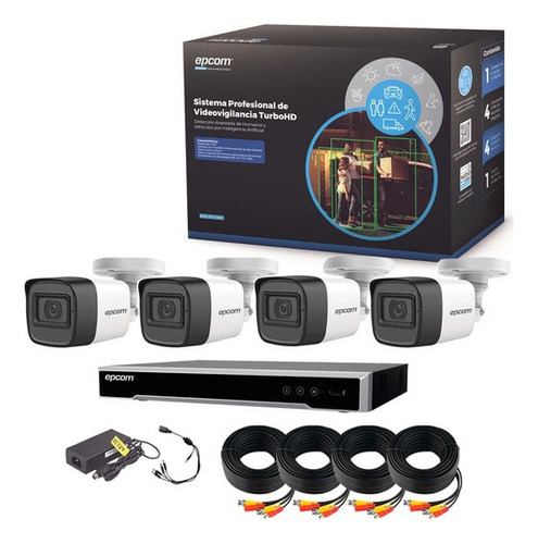 Kit Camaras Seguridad 5mp 4 Camaras Microfono Dvr 4 Canales