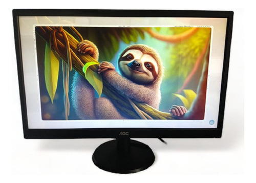 Monitor Aoc Led 22  Imagens Nítidas E Design Moderno - Cabos