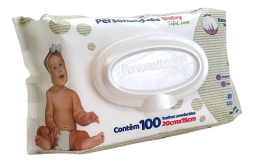 Toalhinha Umedecida Personalidade Baby 100 Un. - 12 Pacotes