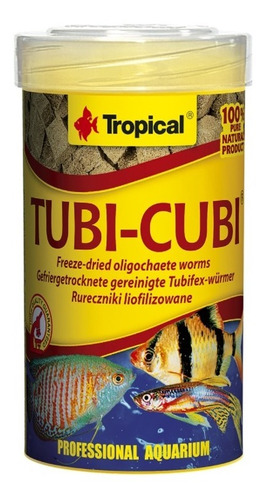 Tubifex Liofilizado Tubi Cubi 10 Gr Tropical Gusano De Fango