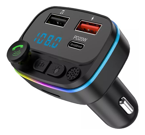 Rector Bluetooth Auto Transmisor Fm Mp3 Cargador Usb Auto