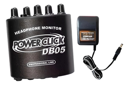 Amplificador De Fone Db05 Powerclick Com Fonte