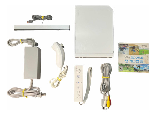 Nintendo Wii Branco Completo Controle Jogo Fonte Game Top