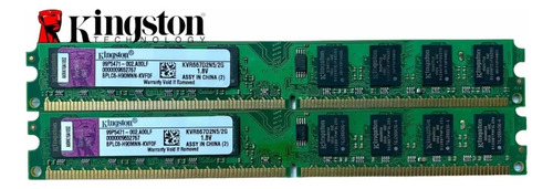 Lote 4 Pzas 2gb 667mhz Ddr2 Kingston Pc2-5300 Kvr667d2n5/2g 