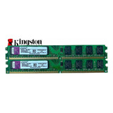 Lote 4 Pzas 2gb 667mhz Ddr2 Kingston Pc2-5300 Kvr667d2n5/2g 