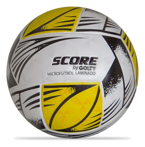 Balón Microfútbol Score By Golty Tribal-amarillo/blanco