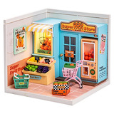 Robotime Diy Miniature House Kit Mini Dollhouse With Furnitu