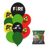 Kit Buquê De Balões Fire Sortidos Happy Day 10und